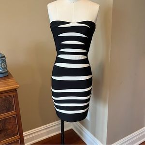 Herve Leger Strapless Mini Dress ~ Size XS